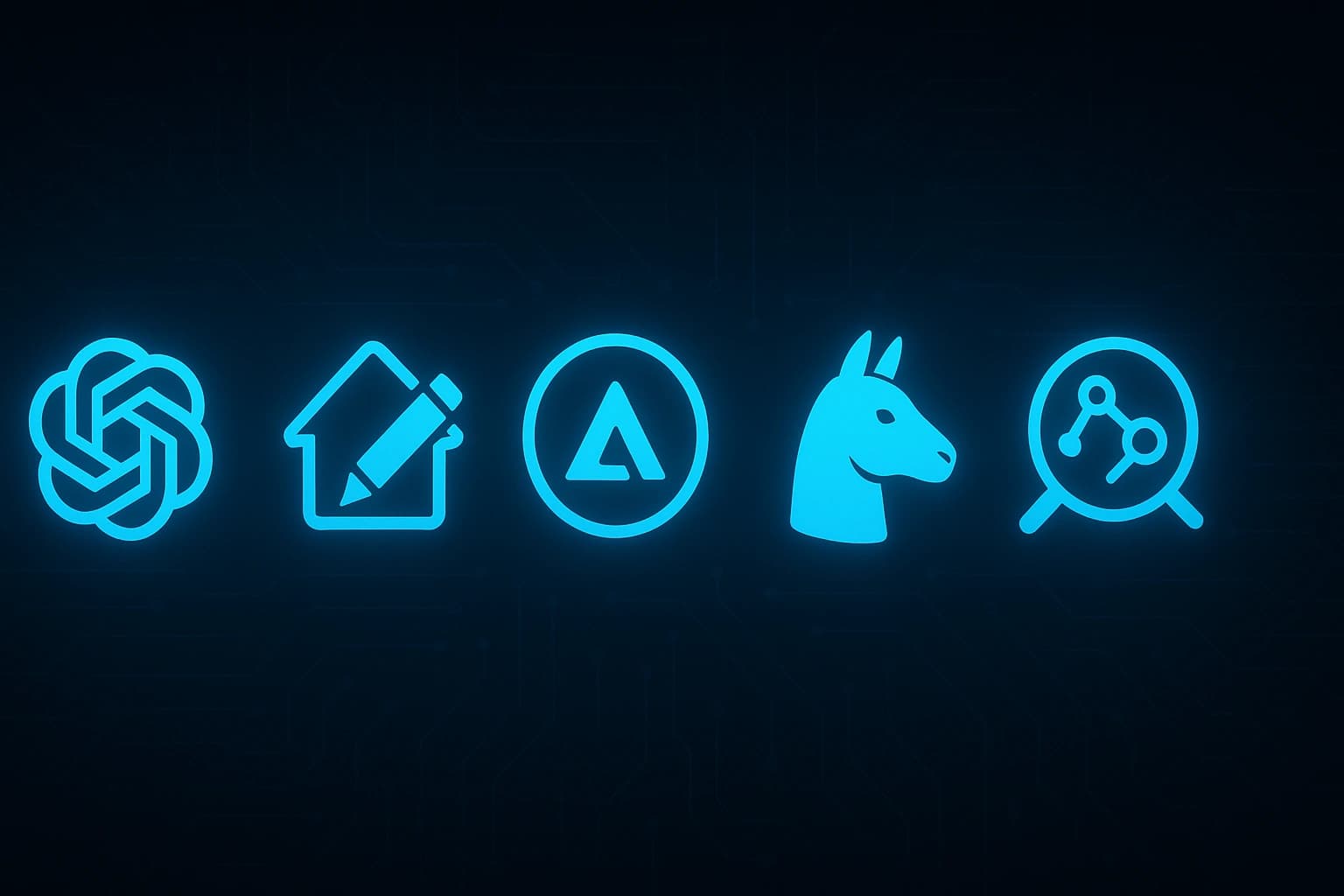 logos de las cinco herramientas de ia