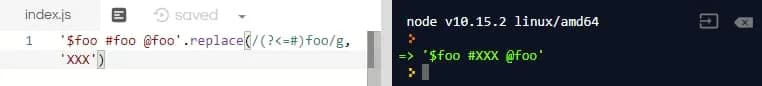 Salida de código Javascript en la consola, postivo