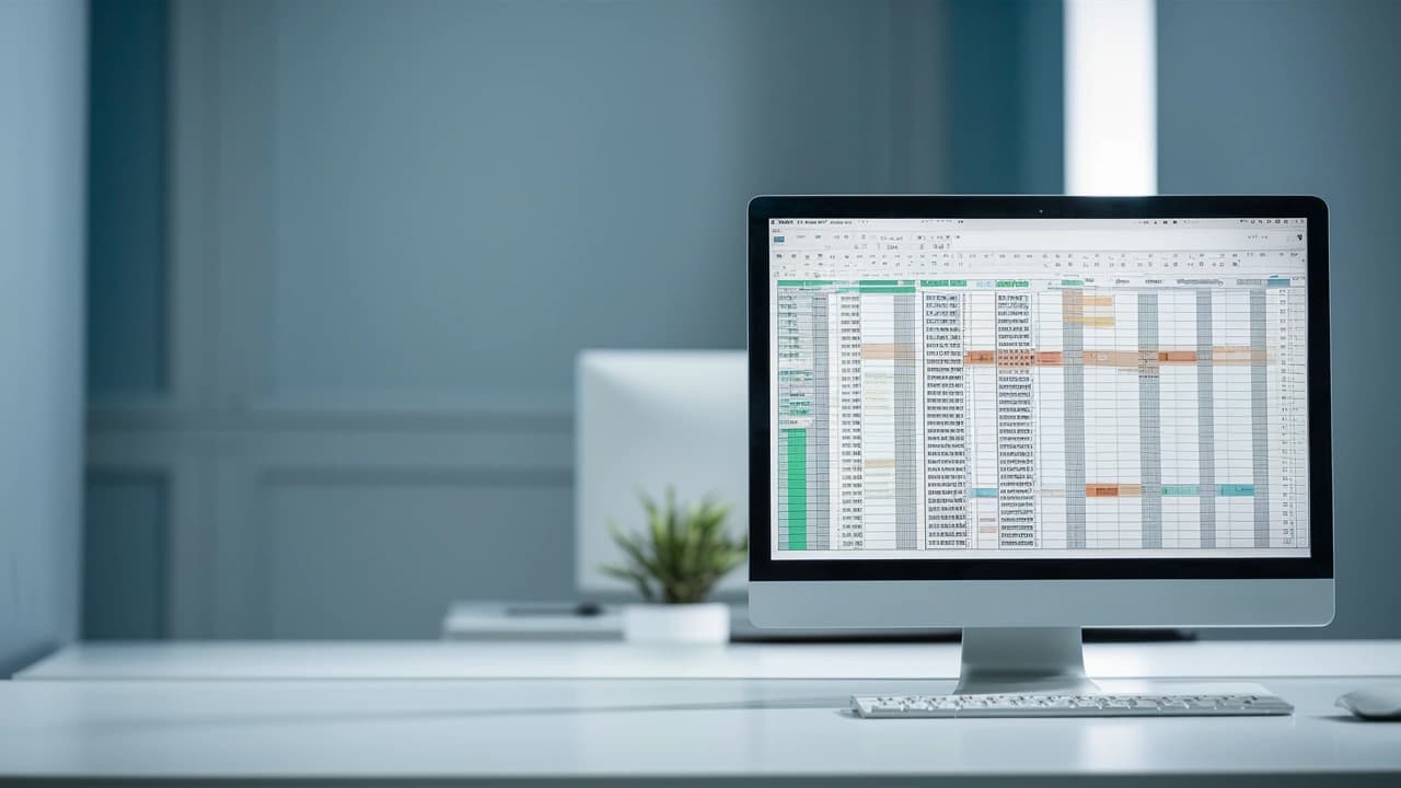 hoja de cálculo de excel con la función buscarx
