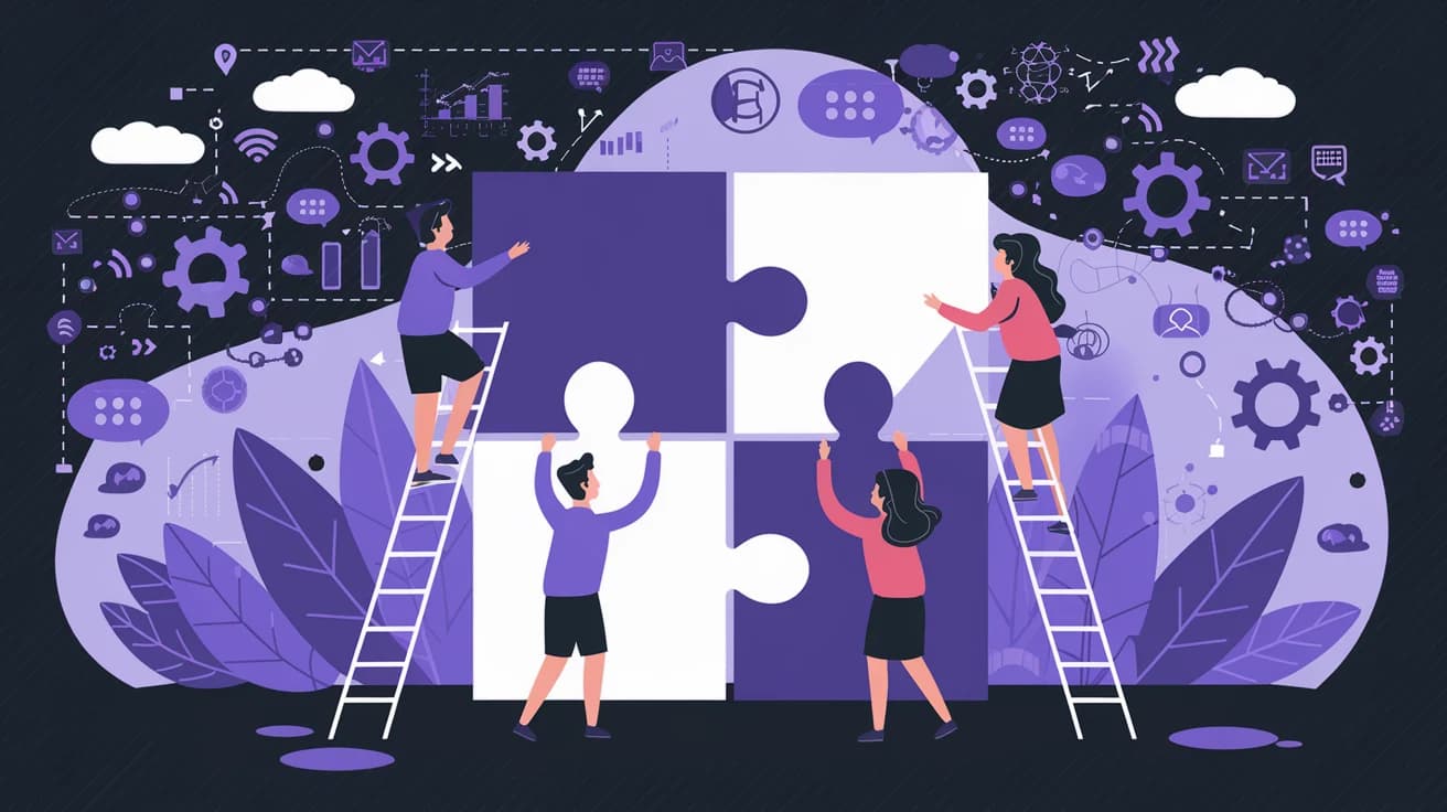 Personas desarrollando habilidades en equipo