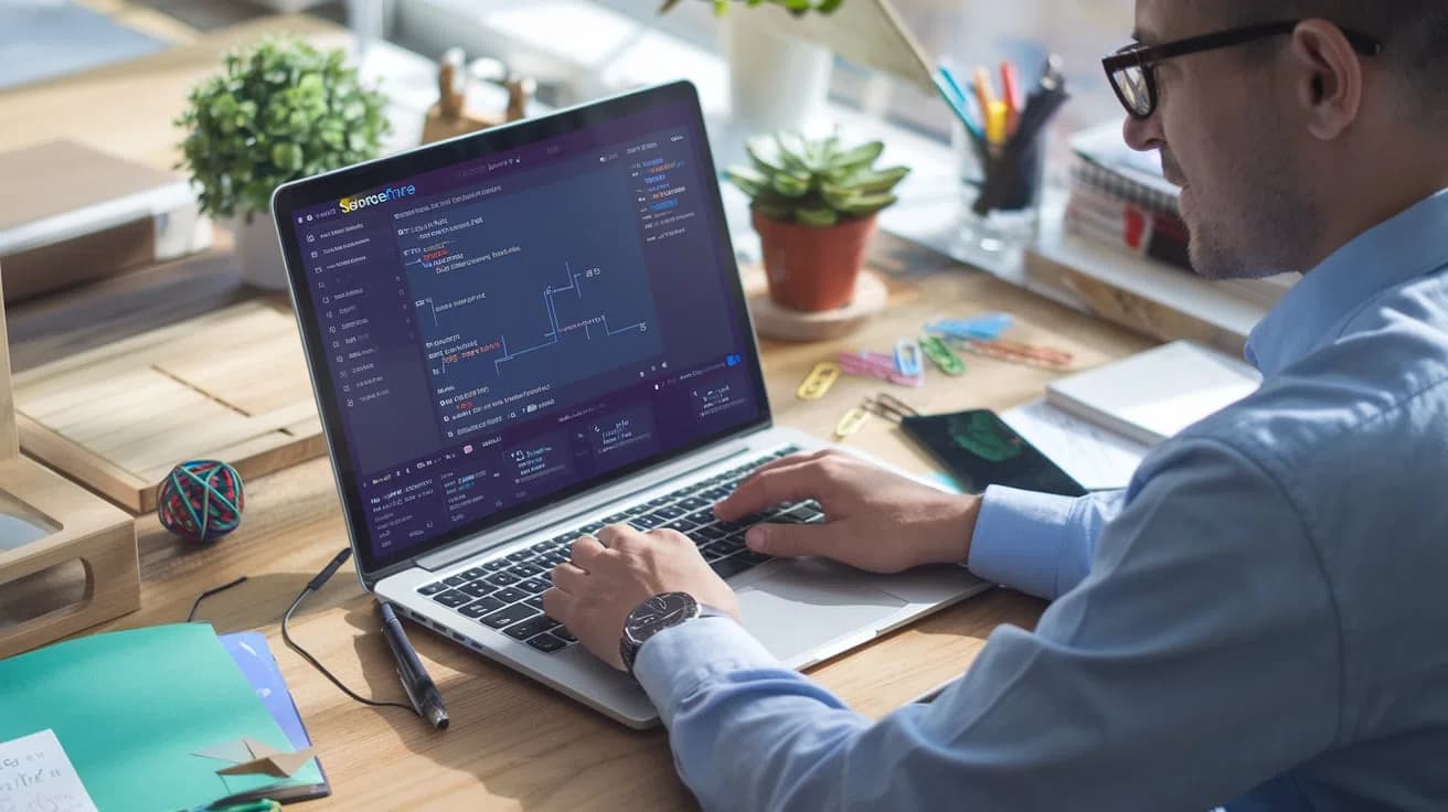 persona usando sourcetree