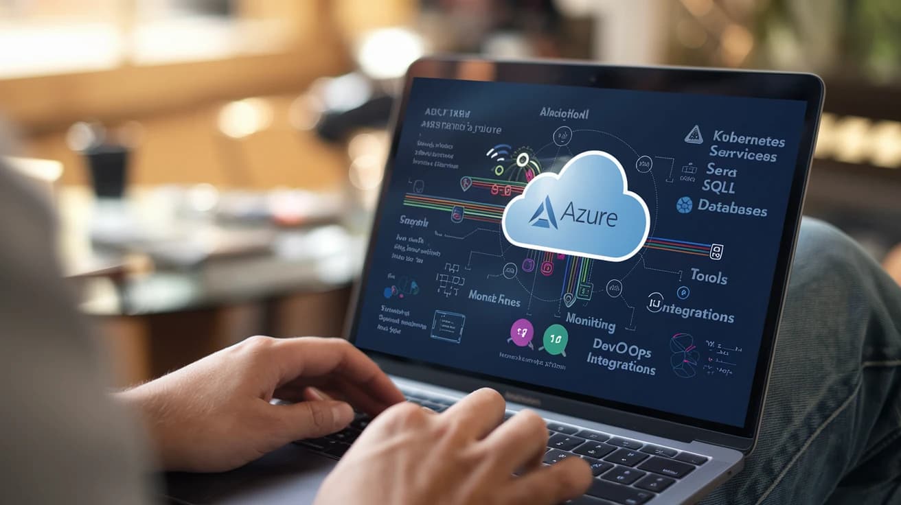 persona trabajando con aks azure