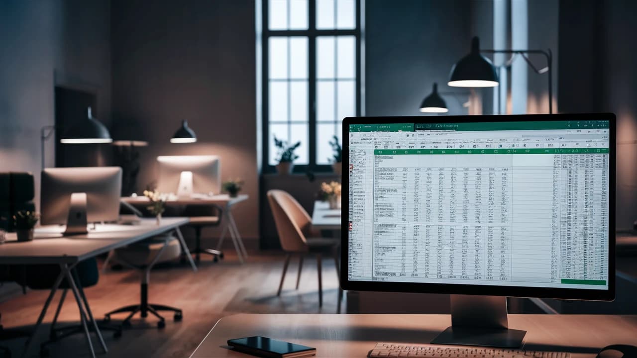 Pantalla de Excel usando la desviación estándar