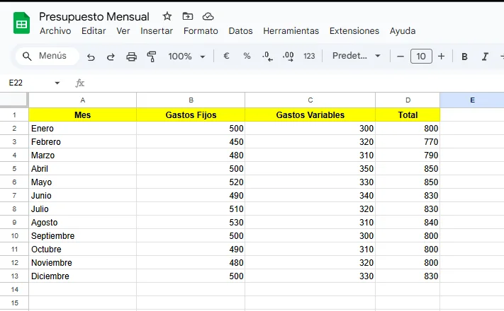 ejemplo proteger una hoja completa en Google Sheets