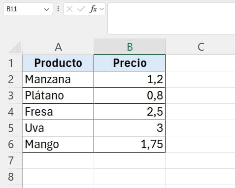 tabla datos ídice con coincidir
