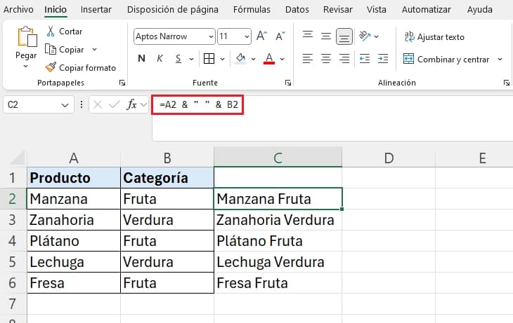 fórmula auxiliar de función coincidir