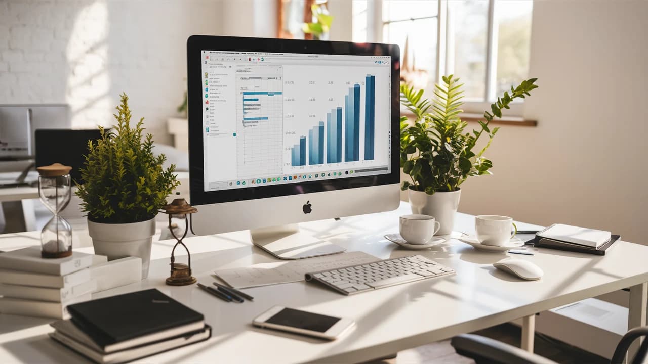 Pantalla de Ordenador Muestra Power Automate integrado en Power BI